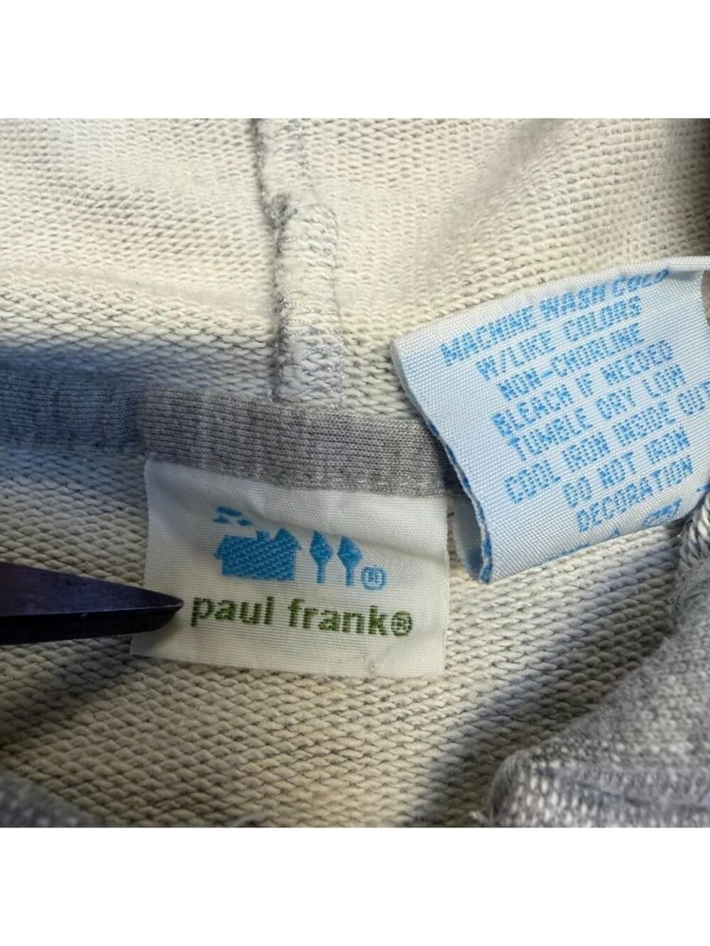 Vintage Y2K Paul Frank J & Missy Zip Up Hoodie Sweatshirt Juniors Small Grunge - Picture 2 of 6